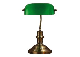 Stalinis šviestuvas BANKERS Oxide/Green L